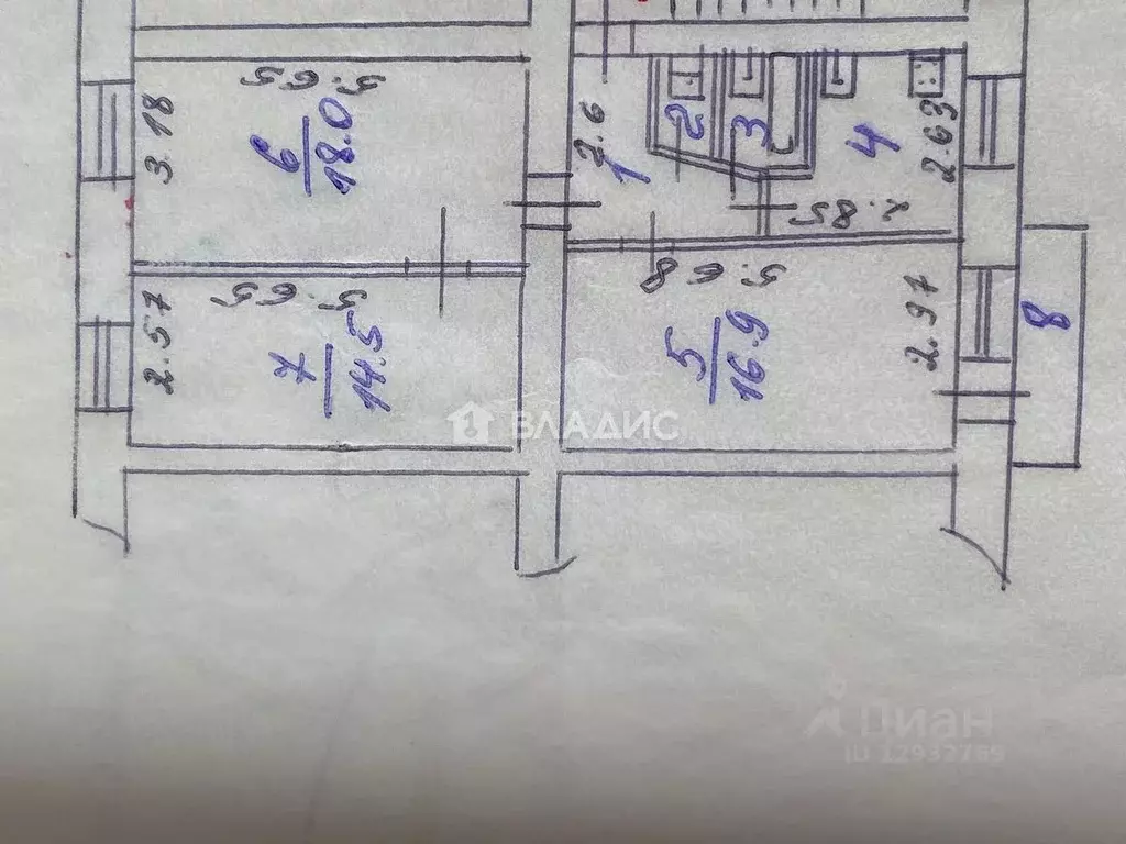 3-к кв. Пензенская область, Пенза Кронштадтская ул., 13 (65.0 м) - Фото 1
