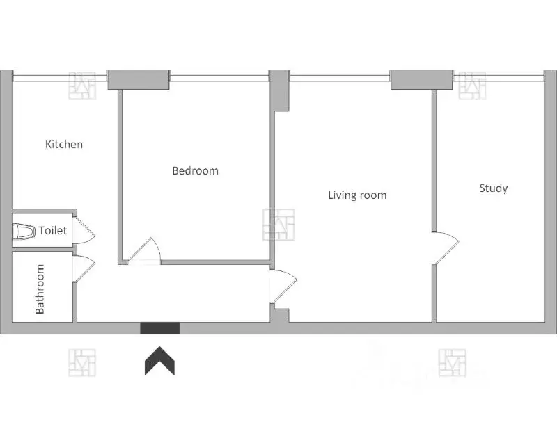3-к кв. Москва Малый Власьевский пер., 6 (55.0 м) - Фото 2