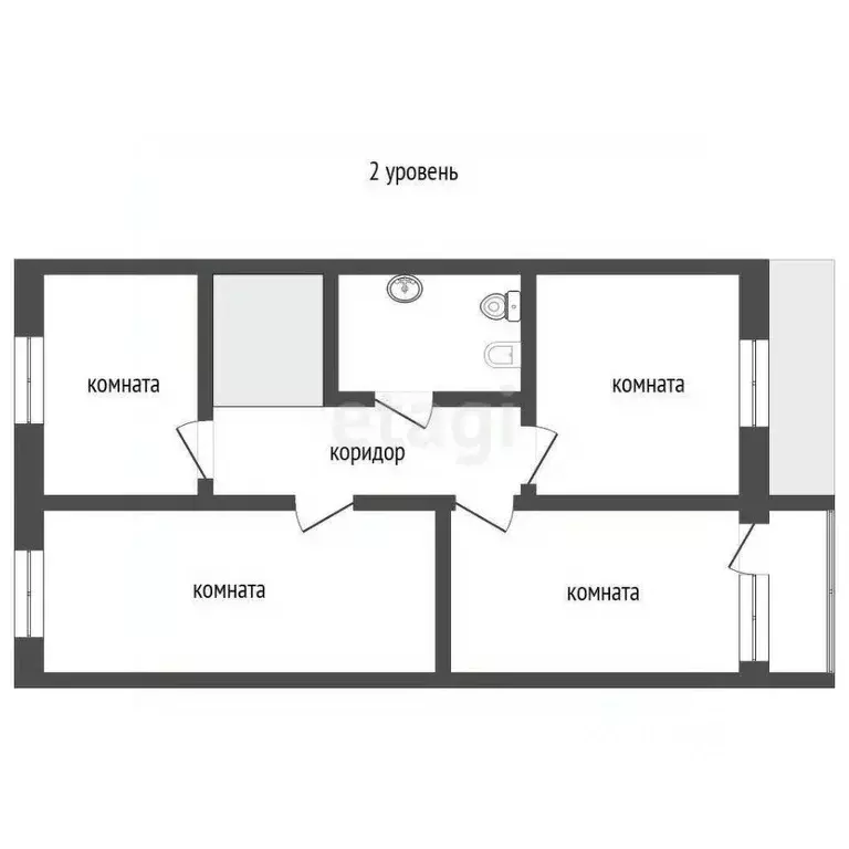5-к кв. Томская область, Томск ул. Розы Люксембург, 103 (119.4 м) - Фото 2