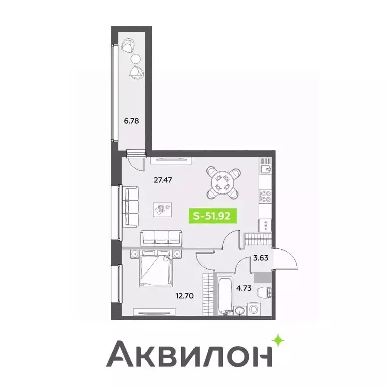 2-к кв. Санкт-Петербург ул. Среднерогатская, 11к2 (51.92 м) - Фото 0