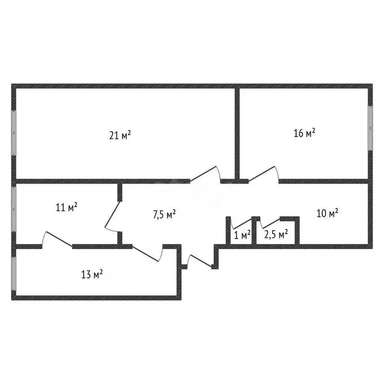 4-комнатная квартира: Махачкала, улица Ломоносова, 15А (85 м) - Фото 1