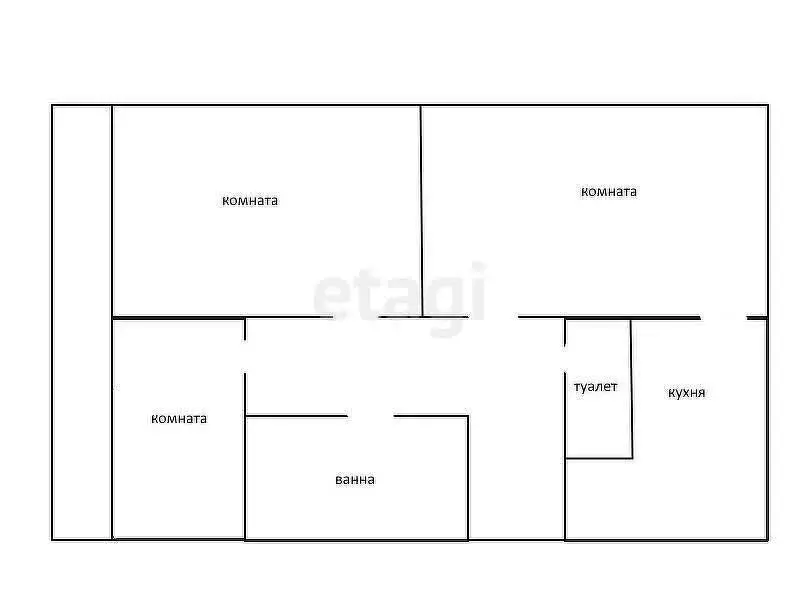 3-комнатная квартира: Ангарск, микрорайон 6А, 9 (69 м) - Фото 1