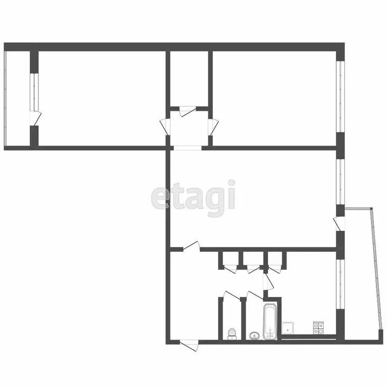 3-комнатная квартира: Саранск, улица Воинова, 16 (64 м) - Фото 1