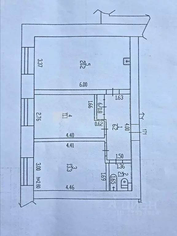 2-к кв. Алтайский край, Барнаул ул. Анатолия, 35А (53.7 м) - Фото 1