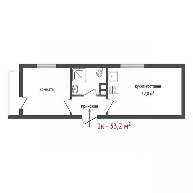 1-к кв. Свердловская область, Екатеринбург ул. 40-летия Комсомола, ... - Фото 1