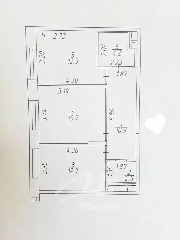 2-к кв. Москва, Москва, Московский г. ул. Никитина, 11к9 (58.3 м) - Фото 1