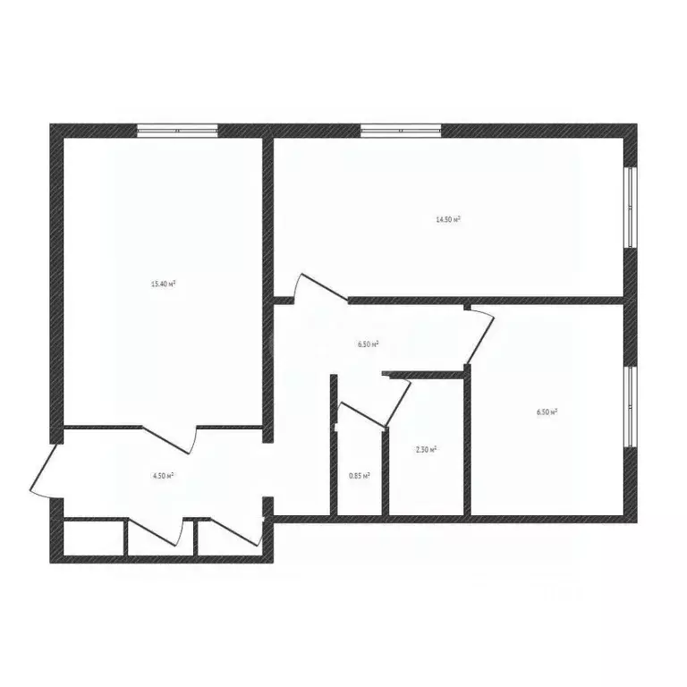 2-к кв. Брянская область, Брянск ул. Тельмана, 70А (52.3 м) - Фото 1