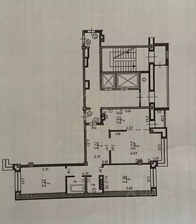 3-к кв. Иркутская область, Иркутск ул. Александра Невского, 21 (98.5 ... - Фото 2