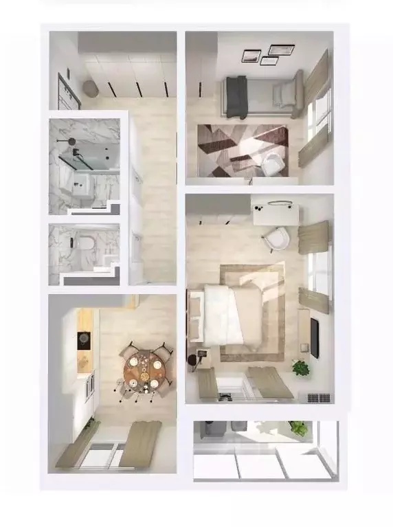 2-к кв. Карелия, Петрозаводск Перевалка-2 тер., Университетский ... - Фото 0