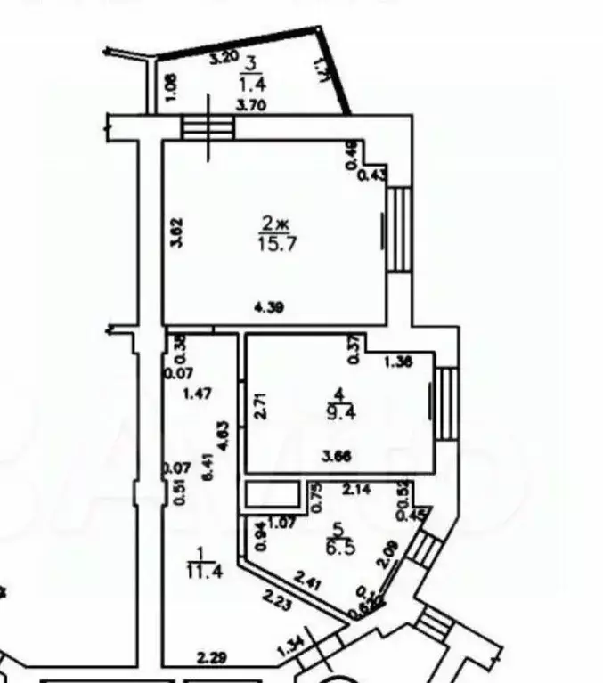 1-к кв. Калининградская область, Калининград ул. Горького (43.0 м) - Фото 2