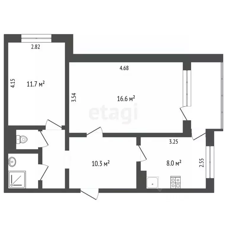 1-к кв. Ставропольский край, Железноводск Октябрьская ул. (38.3 м) - Фото 2
