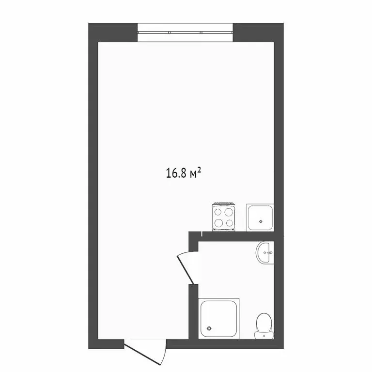 1-комнатная квартира: Сыктывкар, улица Катаева, 45 (17.3 м) - Фото 1