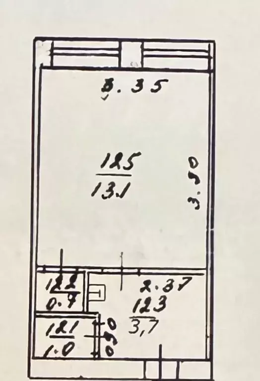 1-к кв. кировская область, киров ул. орджоникидзе, 8 (18.5 м) - Фото 1