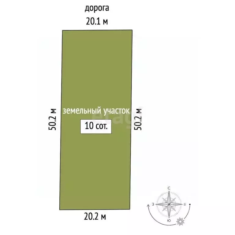 Участок в Крым, Симферопольский район, Гвардейское пгт ул. Яблоневая ... - Фото 2