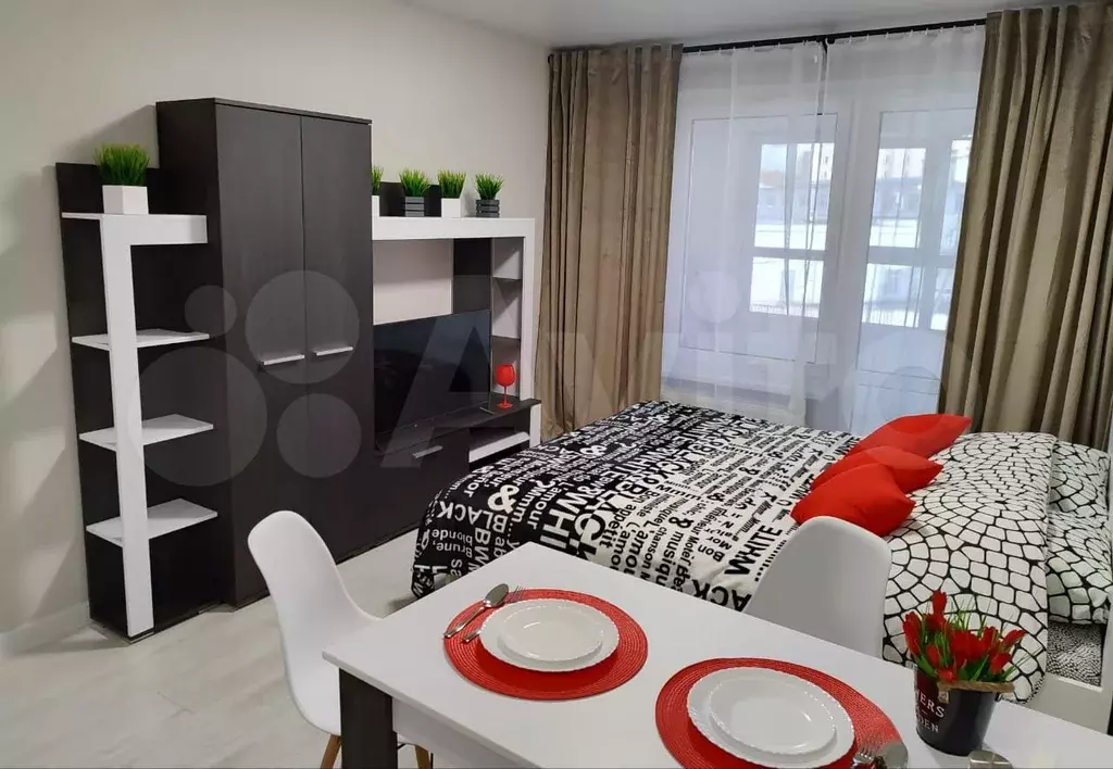 Квартира-студия, 34 м, 4/17 эт. - Фото 1