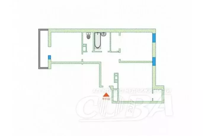 2-комнатная квартира: Тюмень, Кремлёвская улица, 112к1 (64 м) - Фото 1