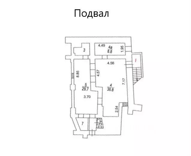 Помещение свободного назначения в Москва ул. Земляной Вал, 39/1С1 (84 ... - Фото 1