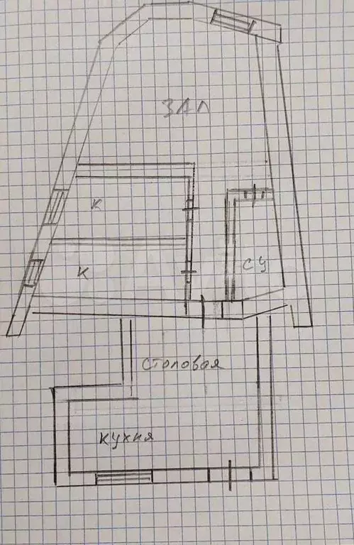 3-к. квартира, 57,5 м, 1/2 эт. - Фото 0