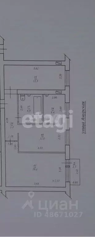 3-к кв. Сахалинская область, Южно-Сахалинск Амурская ул., 167 (58.9 м) - Фото 2