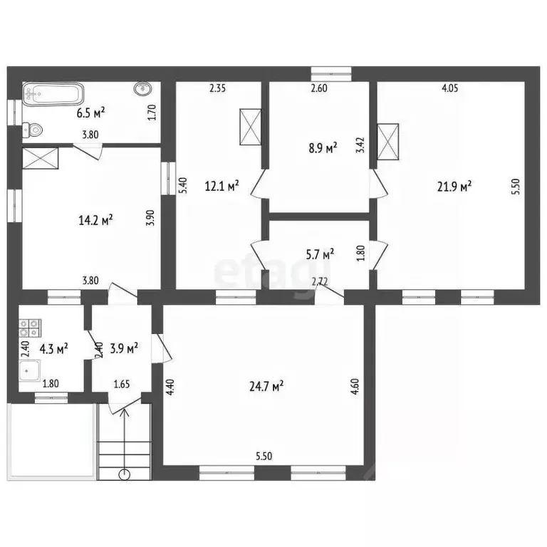 Дом в Крым, Белогорск ул. Каштановая, 8 (146 м) - Фото 1
