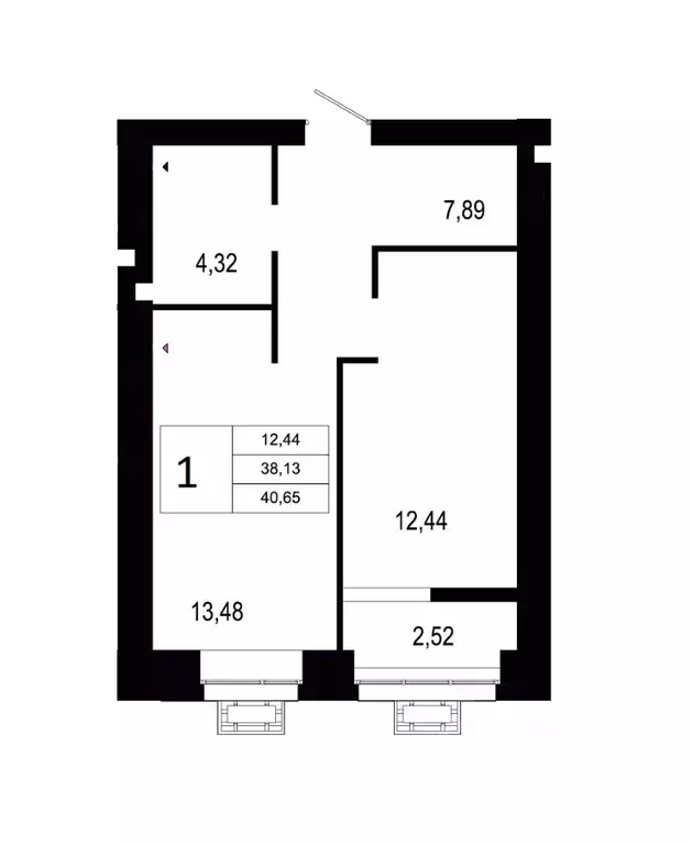 1-к кв. Волгоградская область, Волгоград ул. Землячки, 60 (40.65 м) - Фото 1