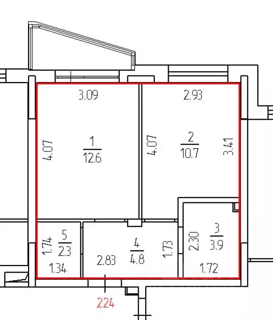 1-к кв. Пермский край, Пермь Рионская ул., 4А (34.3 м) - Фото 0