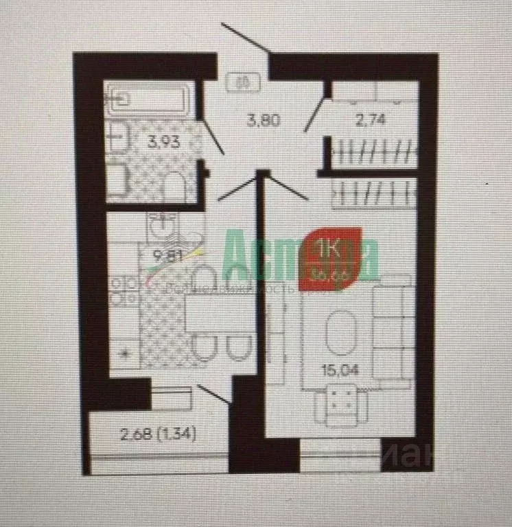 1-к кв. Забайкальский край, Чита Романовский мкр, 30к1 (36.6 м) - Фото 1