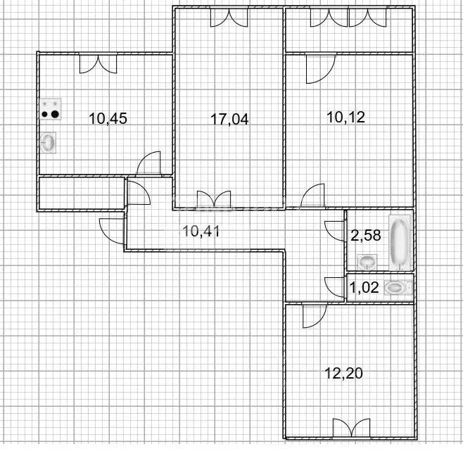 3-к кв. Ульяновская область, Ульяновск Заречная ул., 33 (65.9 м) - Фото 2