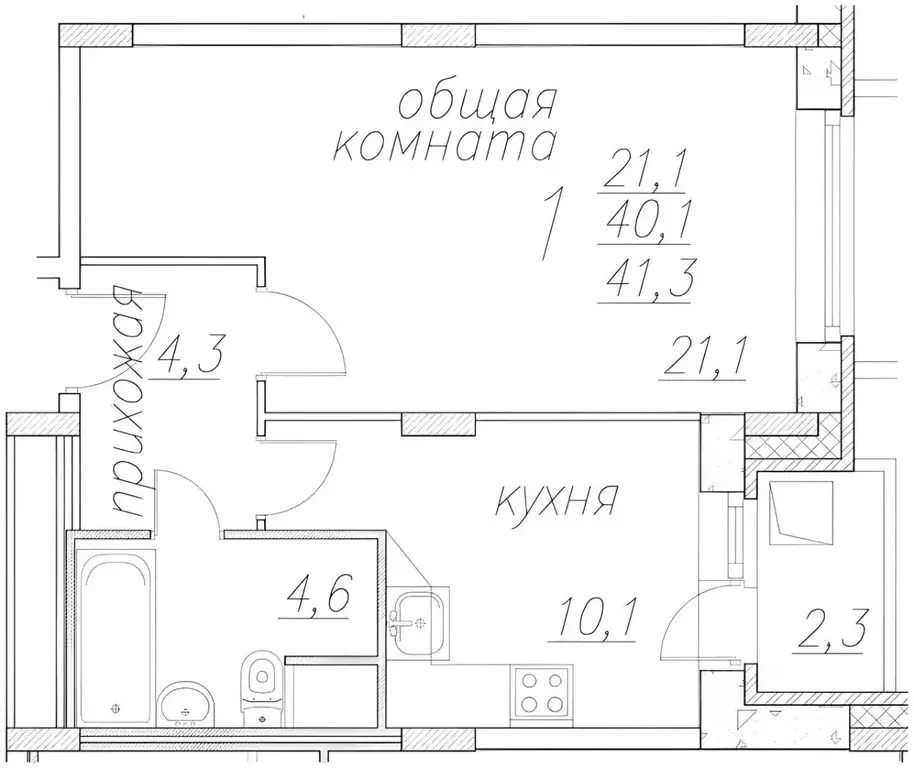 1-к кв. Московская область, Ногинск Богородский городской округ, ул. ... - Фото 2