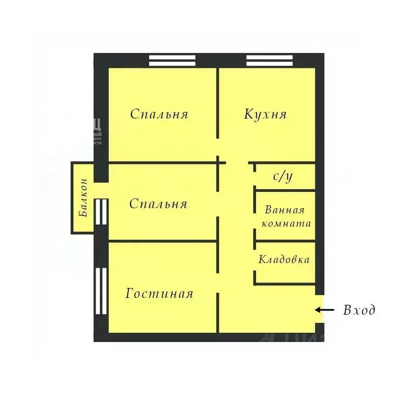 3-к кв. Московская область, Мытищи ул. Чапаева, 15 (62.0 м) - Фото 2