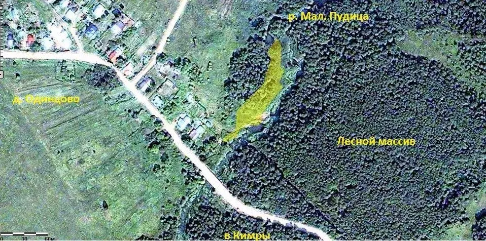 Участок в Тверская область, Кимрский муниципальный округ, д. Одинцово  ... - Фото 2