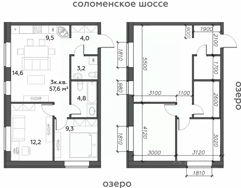 3-к кв. Карелия, Петрозаводск Район Северная промзона, Вороний Наволок ... - Фото 0