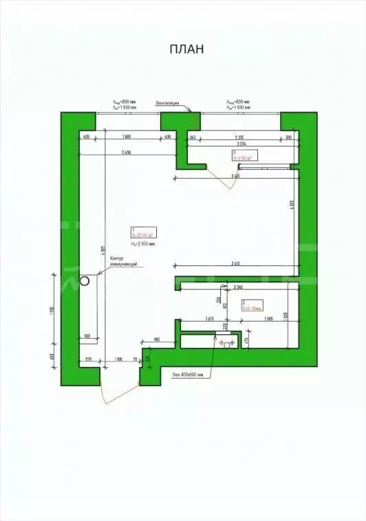 1-к кв. Амурская область, Благовещенск Краснофлотская ул., 180 (34.37 ... - Фото 1