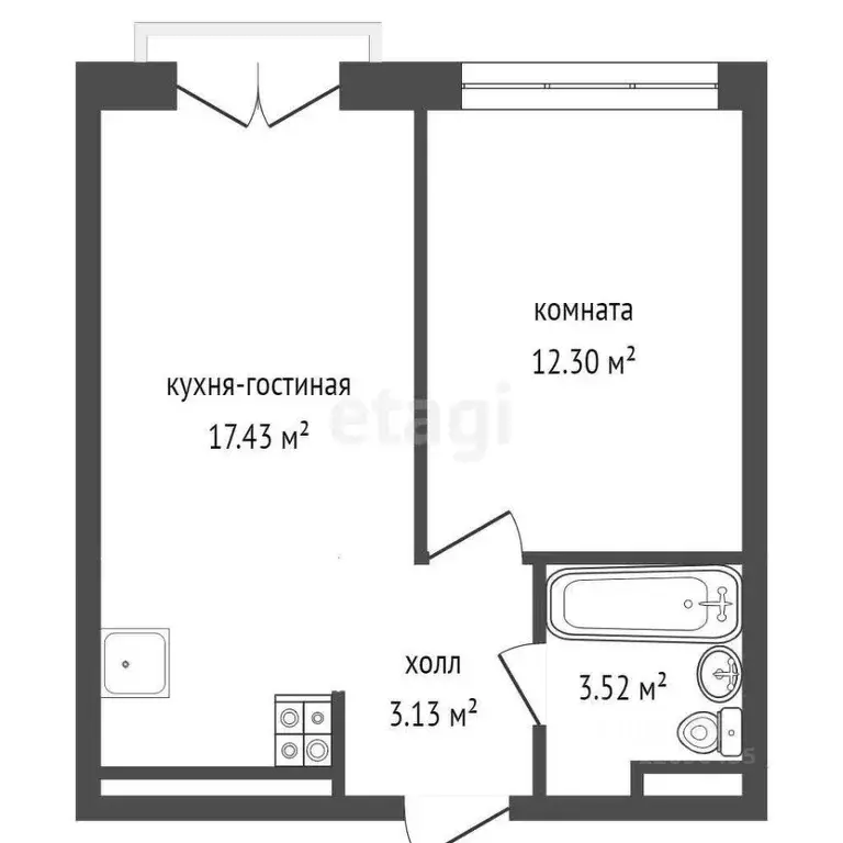 1-к кв. Москва ул. Архитектора Щусева, 5к1 (37.0 м) - Фото 1