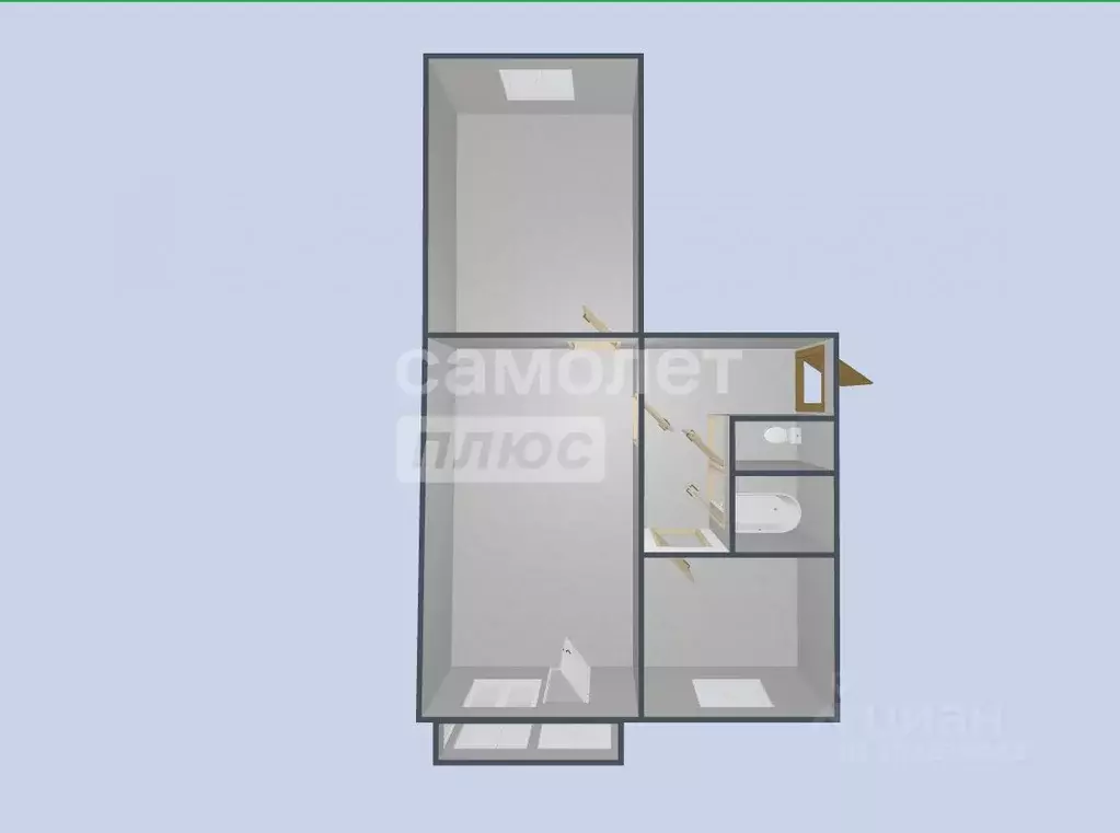 2-к кв. Приморский край, Фокино Ключевая ул., 2 (44.3 м) - Фото 2