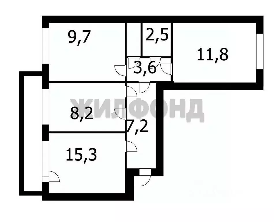 3-к кв. Кемеровская область, Кемерово Инициативная ул., 29А (58.9 м) - Фото 0