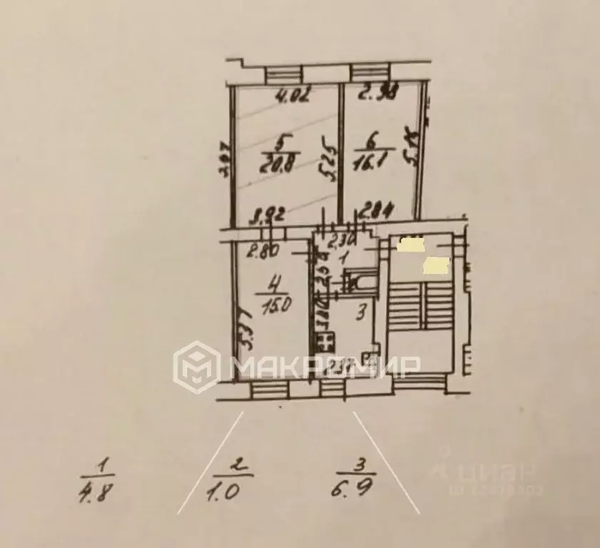 Комната Санкт-Петербург ул. Бабушкина, 61 (20.8 м) - Фото 1