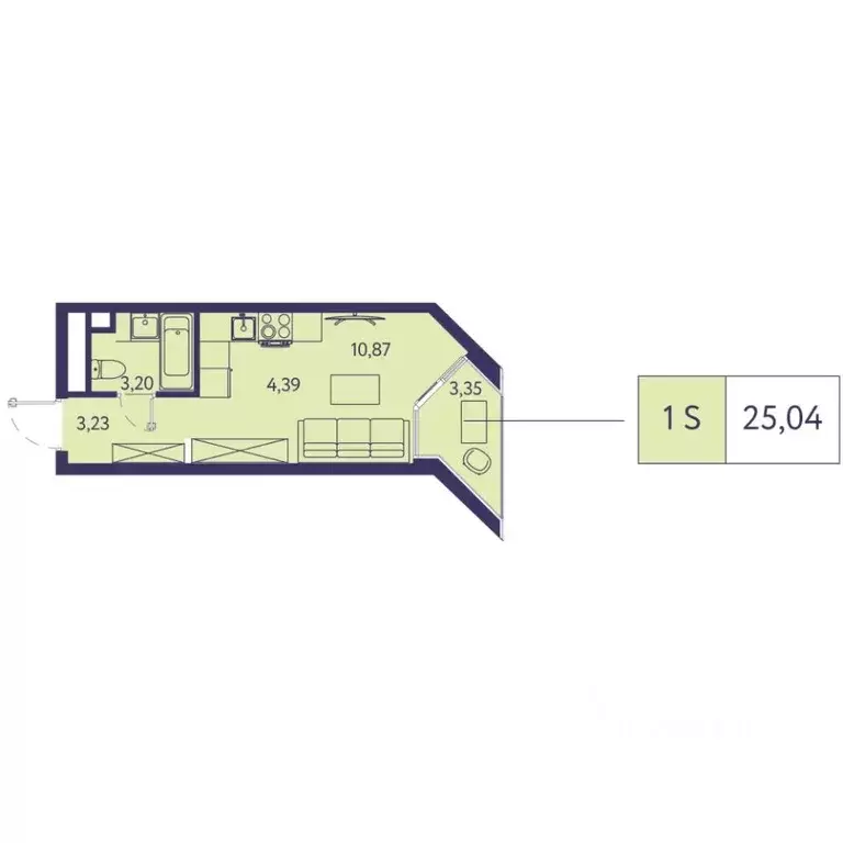 Студия Крым, Ялта муниципальный округ, Виноградное пгт Новая Ливадия ... - Фото 1