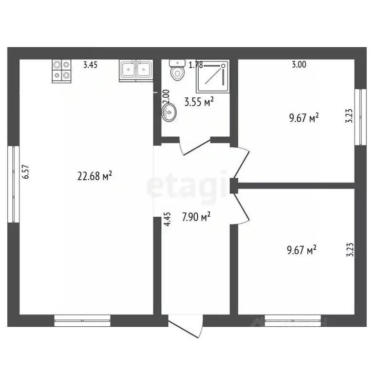 Дом в Тюменская область, Тюмень Автомобилист СНТ, ул. Дорожная (70 м) - Фото 2