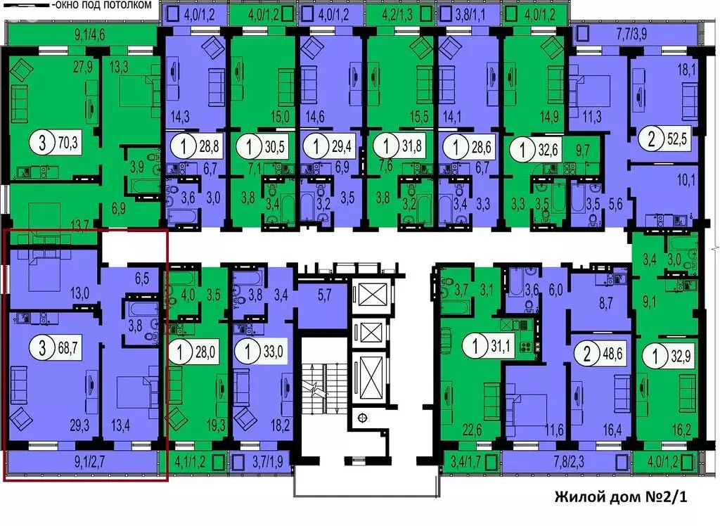 3-комнатная квартира: Красноярск, Лесопарковая улица, 27 (68 м) - Фото 1