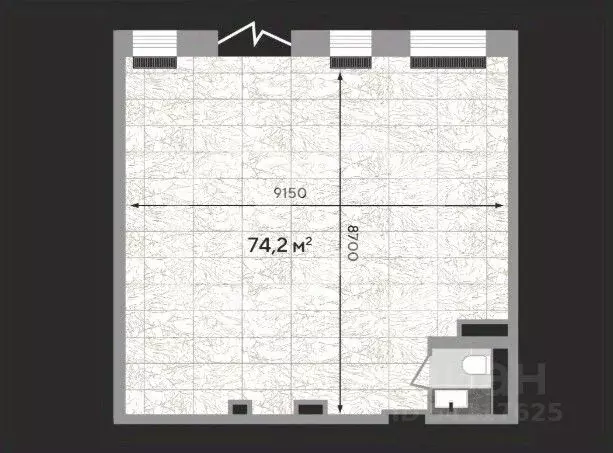 Торговая площадь в Москва Зорге 9 жилой комплекс, 9Ак6 (74 м) - Фото 2