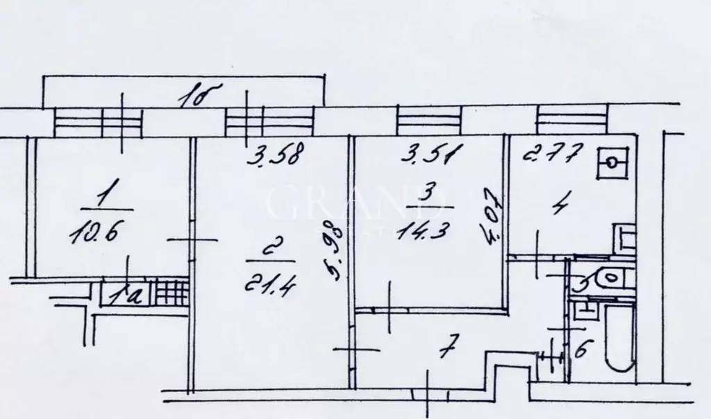 3-к кв. Москва наб. Тараса Шевченко, 15 (70.0 м) - Фото 2