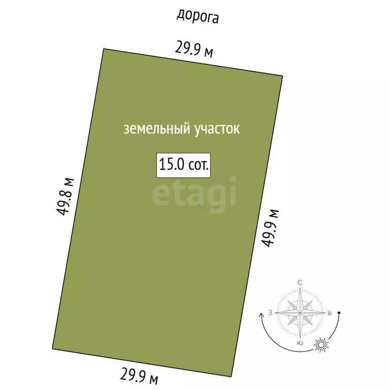 Участок в Свердловская область, посёлок городского типа Тугулым (15 м) - Фото 1
