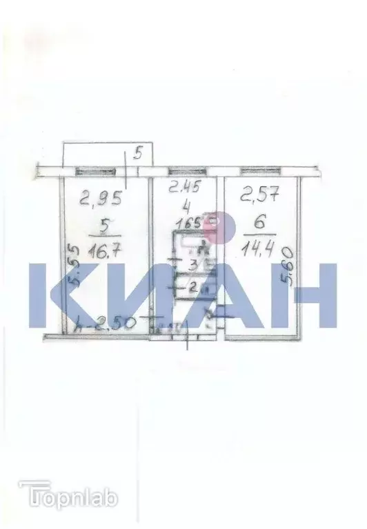 2-к кв. Красноярский край, Красноярск Свердловская ул., 13б (45.3 м) - Фото 1