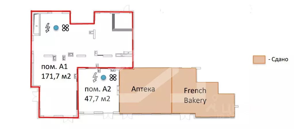 Помещение свободного назначения в Москва Большая Филевская ул., 4 (172 ... - Фото 2
