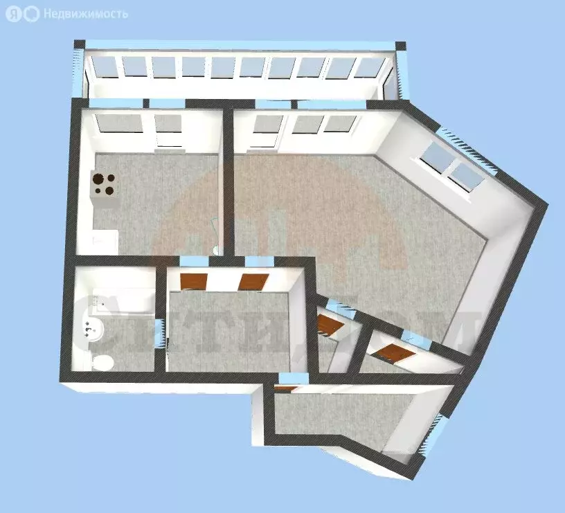 1-комнатная квартира: Орехово, проспект 60 лет СССР, 8 (39.4 м) - Фото 1