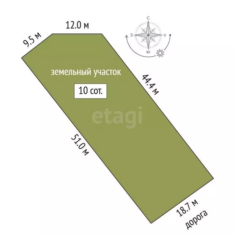 Участок в Стерлитамакский район, Отрадовский сельсовет, село Новая ... - Фото 1