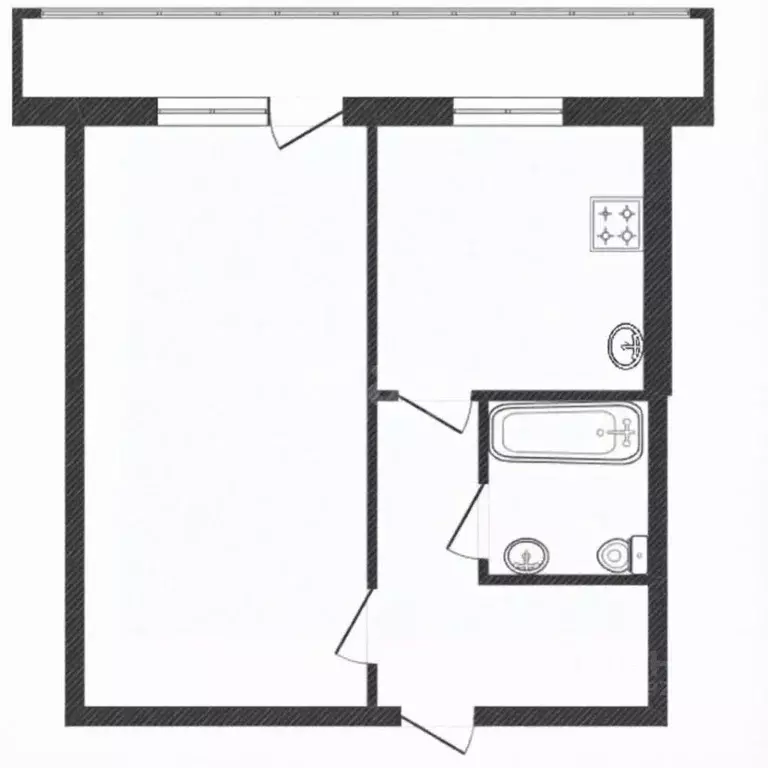 1-к кв. Ярославская область, Ярославль просп. Дзержинского, 3 (28.0 м) - Фото 2