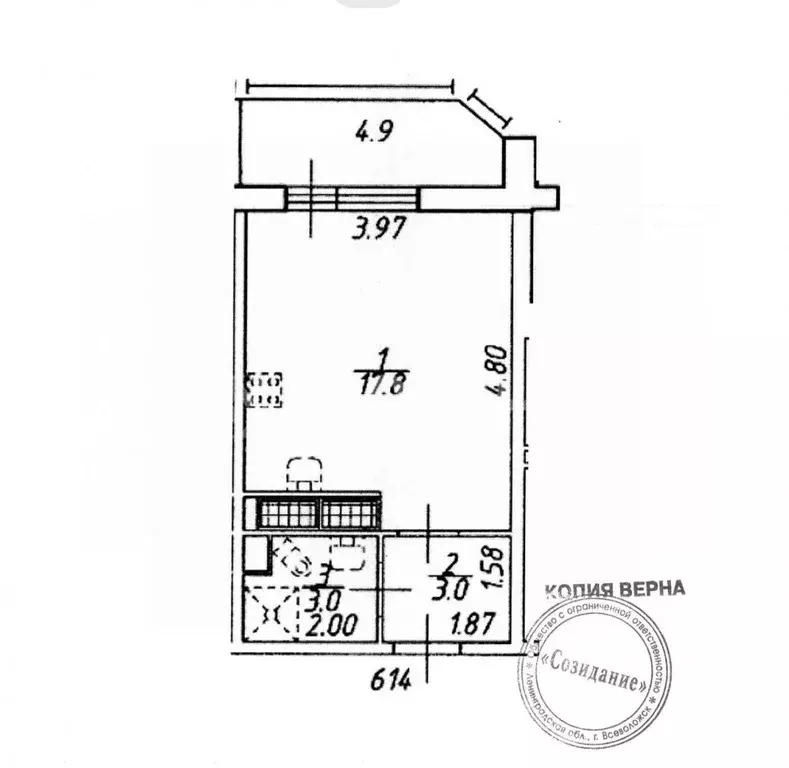Студия Ленинградская область, Мурино Всеволожский район, ул. Шувалова, ... - Фото 2