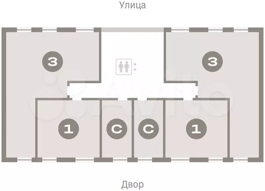 2-к. квартира, 41,3м, 2/17эт. - Фото 1